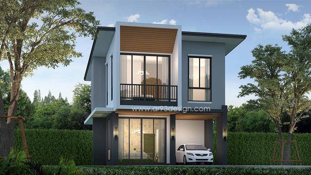 แบบบ้านสองชั้น รหัส AR50