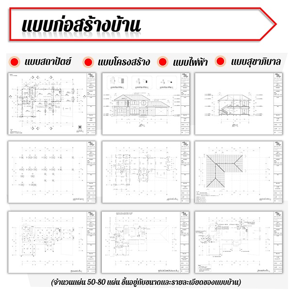 แบบก่อสร้างบ้าน