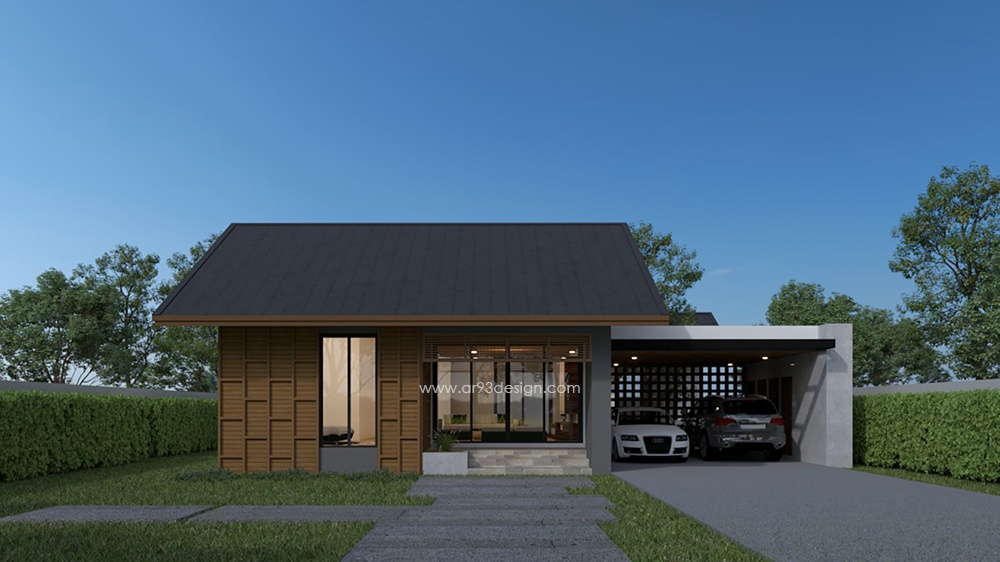 01 แบบบ้านชั้นเดียว รหัส AR100