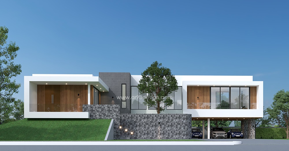 01 แบบบ้านโมเดิร์น 2 ชั้น AR94