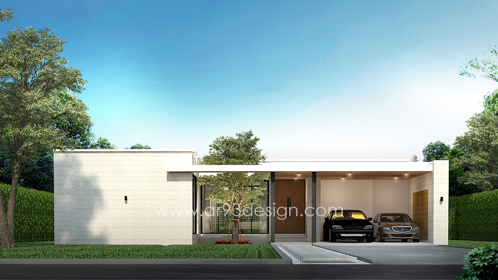แบบบ้านโมเดิร์นชั้นเดียว AR57