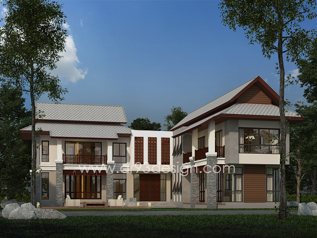 แบบบ้านสำเร็จรูปสองชั้น AR01