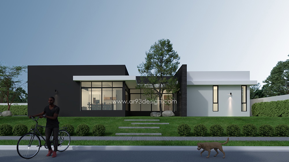 01 แบบบ้านโมเดิร์น AR92