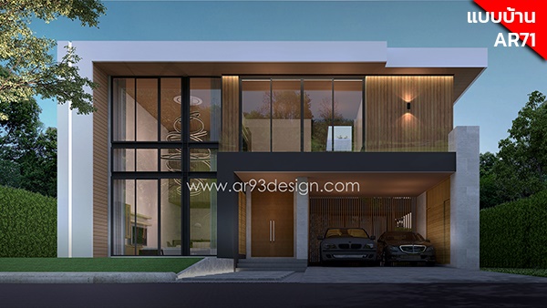 แบบบ้านสองชั้น 4 ห้องนอน | Ar93Design ขายแบบบ้านสำเร็จรูป แบบบ้านสวย และรับ ออกแบบบ้าน